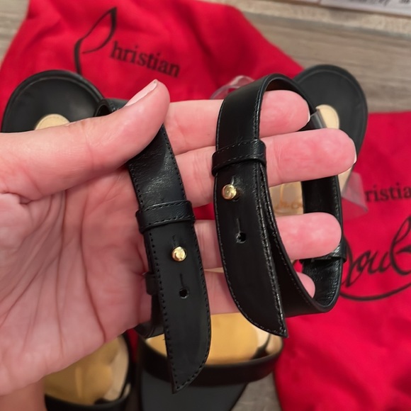 Christian Louboutin Open Toe Stilettos - Picture 5 of 7